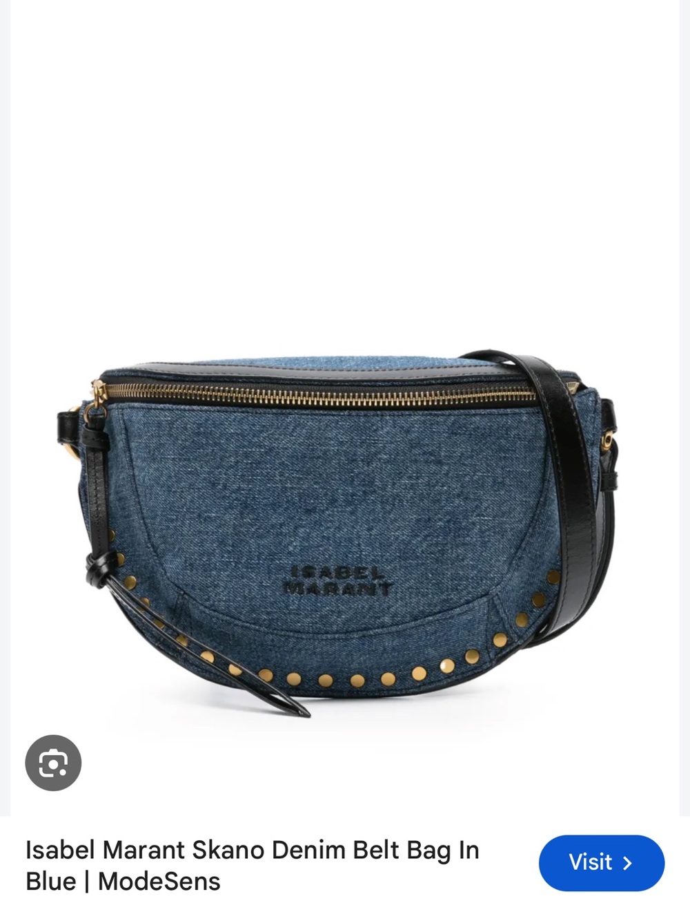 Like New Isabel Marant Denim Skano Bag